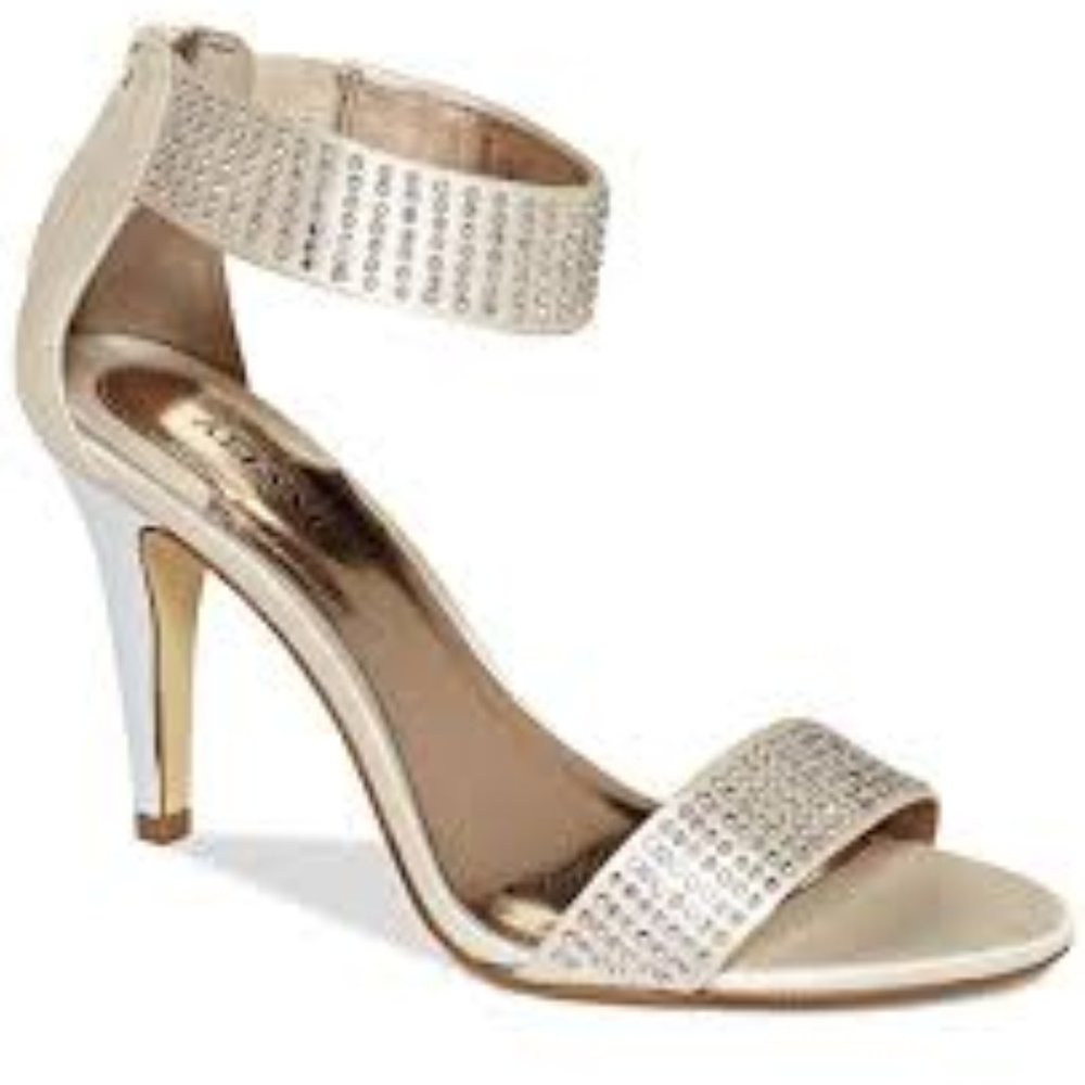 Alfani Special Occasion Gold Rhinestone Heels 9.5M